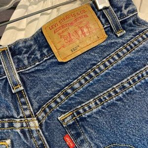 LEVIS vintage cropped jean shorts